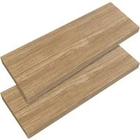 Casaria Wandregal, Eiche Hängeregal mit Halterung 15kg Tragkraft Wohnzimmer Flur 70cm
