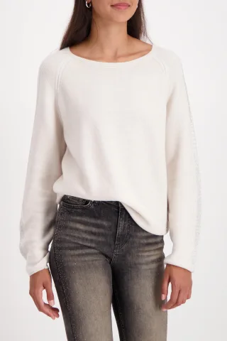 monari - Pullover mit Schmuckakzenten almond - Gr. - 40