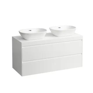 LAUFEN WTU+WT-Platte LANI 495x1185x580 m.Aus re+liPL.65mm(weiß matt)2Schubl speccolor, H404574112990 H4045741129901