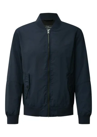 s.Oliver Red Label - Outdoor-Jacke aus Nylon mit Bomberkragen blau - Gr. - 3XL