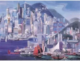 Ravensburger Puzzle 68134 - Hong Kong [1.000 Teile]