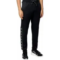 PHILIPP PLEIN Jogginghose Hose Lounge Pants Mit Logo Tape Streifen Premium-Material, Gummierter Patch, Bund mit Kordelzug,Eingrifftaschen