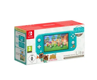Nintendo Switch Konsole Lite [Animal Crossing: New Horizons Timmy & Tommy Aloha Edition] türkis