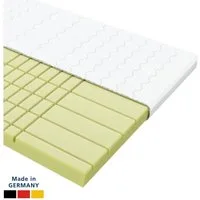 AM Qualitätsmatratzen, Topper 3D Deluxe Kaltschaum Topper, 7-Zonen, Ideal für Boxspringbetten, RG50, 8 cm hoch, Komfortschaum, 80x200 cm