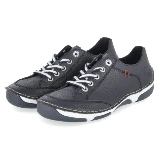 Rieker Halbschuhe - Gr. 38 - Blau - Glattleder