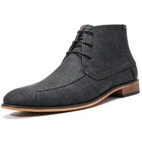Allthemen Schnürstiefel Herren Business Schnürstiefel mit Mittlerer Schaft Niedriger Absatz