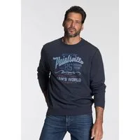 Man's World Sweatshirt Langarm, lässiger Print, Rundhals, aus Baumwollmischung