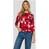 Rabe 3/4-Arm-Shirt mit grafischem Muster und Glitzer-Rundhals