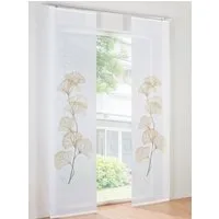 heine Gardine Schiebevorhang (1 St), Klettschiene, halbtransparent, Schiebevorhang