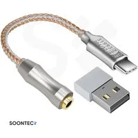 SOONTEC CX PRO Soundkarte CX31993 dual Chip 384kHz/32Bit mit USB-C Adapter Kopfhörerverstärker