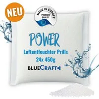 BlueCraft Luftentfeuchter-Nachfüllpack 12x 450g Entfeuchter Granulat im Vliesbeutel, Feuchtigkeitskiller - EFFEKTIV & SCHNELL Feuchtigkeit bekämpfen Keller, Nachfüller gegen Schimmel Schlafzimmer Wohnung Raumentfeuchter ab 400g