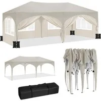 Woltu Pavillon, Faltpavillon wasserfest stabil UV-Schutz mit 4 Sandsäcke(ohne Sand)