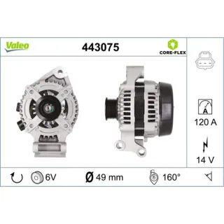 Valeo Lichtmaschine 120A Ford Focus Volvo C30 S40