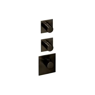 Herzbach xl 2 farbset 3 blenden eckig griffe rund black, Black Steel, 21.522015.1.40 21.522015.1.40