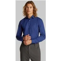 Calvin Klein Businesshemd POPLIN STRETCH SLIM SHIRT mit Kentkragen, Logoprint auf Brusthöhe