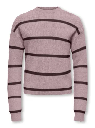 KIDS ONLY - KOGFRANCA LIFE SHORT L/S STRIPE KNT NOOS Violett - Gr. - 164