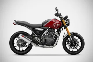 Sport Auspuff ZARD Slip-On Edelstahl für Triumph Speed 400 Bj.2024-2026 EURO5+ /eintragungsfrei/+ABE