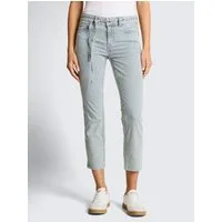 TOM TAILOR Slim-fit-Jeans Jeanshosen TTLENE SLIM CROPPED Jeans mit Streifenmuster