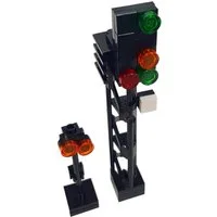 LEGO® LEGO Eisenbahn: Signalanlage Spielbausteine, (23 St)