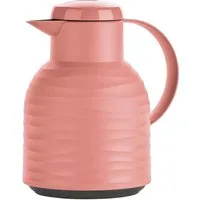 Emsa Isolierkanne Samba Wave, 1 l, Made in Germany, 12h warm/24h kalt, Quick-Press-Deckel, Glaskolben