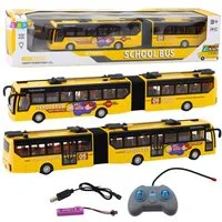 Wisam RC-Auto RC 1:32 Gelber Gelenk-Trolleybus mit Fernsteuerung, Schulbus