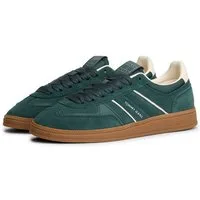 Tommy Jeans THE GREENWICH EDGE SUEDE Plateausneaker Freizeitschuh, Halbschuh, Schnürschuh mit gepolstertem Schaftrand