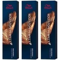 Wella Professionals Haarfarbe Koleston Pure Naturals 3x 60 ml, 3-tlg.