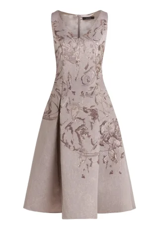 Vera Mont - Cocktailkleid Taupe - Gr. - 38