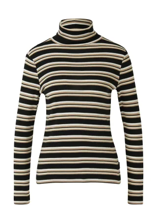 s.Oliver - T-Shirt schwarz/mehrfarbig - Gr. - 36