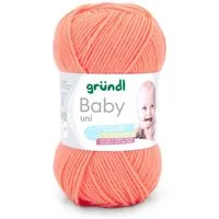 Gründl Wolle Baby uni 50g Babywolle zum Stricken und Häkeln Häkelwolle, 150,00 m (Strickgarn, Handstrickgarn, Strickwolle, hautfreundlich, spreichelecht), weich und pflegeleicht