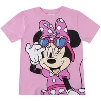 Disney Minnie Mouse Print-Shirt Minnie Maus Mädchen T-Shirt Minnie Mouse, Daisy Duck, 100% Baumwolle