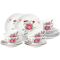 Seltmann Weiden Teeservice Seltmann Weiden Amina Ostfriesenrose Teeservice 18 tlg. klein, Porzellan