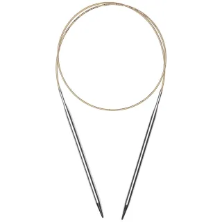 addi Rundstricknadel "Premium Classic", Messing, 80 cm