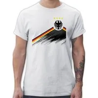 Shirtracer T-Shirt Adler Trikot mit Deutschland Flagge, Nationalmannschaft Germany 4 Ste 2026 Fussball WM Fanartikel