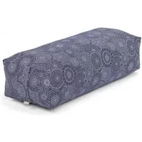 bodhi Yoga Bolster SALAMBA Bolster gemustert, 64x25x17cm Mandala, dunkelblau, Kapok