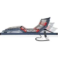 Lattenrost mit Motor Terra Med Flachmotor Elektrisch (Bettkastengeeignet) komplett Montiert, Matratzen Perfekt, Kopfteil elektrisch, Fußteil elektrisch, Größen 90x200cm, 100x200cm, 120x200cm 140x200cm,80x200cm, 90x190cm, kein Raumbedarf unterhalb des