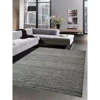 Carpetia Teppich Moderner Teppich Wohnzimmerteppich Kurzflor uni anthrazit grau meliert, rechteckig, Höhe: 8 mm
