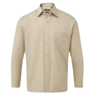 Premier - Hemd für Herren Langärmlig (Khaki-Braun)