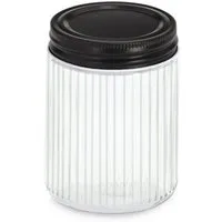 Zeller Present Vorratsglas zeller Vorratsglas RIFFLE 300 ml DH 7.50x10 cm weiß