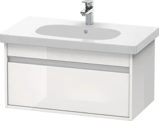 Duravit Ketho Waschtischunterbau wandhängend Weiß Hochglanz 800x455x410 mm - KT666702222 KT666702222