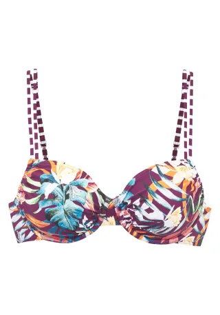 LASCANA - Venice Beach LM exkl. Sport Bügel-Top bordeaux pri - Gr. - 42F