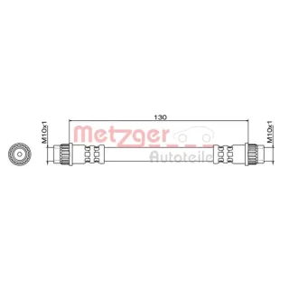 Metzger Bremsschlauch hinten Renault Espace Grand Megane Sc?nic Talisman