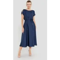 SWING Cocktailkleid - Cocktailkleid aus Satinchiffon Kurzarm