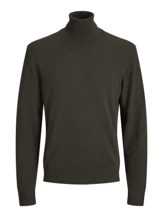 JACK&JONES - JJEEMIL KNIT ROLL NECK NOOS Grün - Gr. - S
