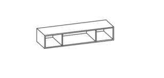 Artiqua 400 Spiegelregal, Stahlgrau, 400-SPR-1-80-88 400-SPR-1-80-88