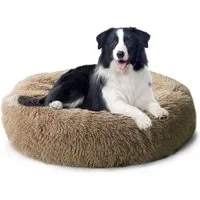 CALIYO Tierbett Tierbetten, Katzenbett waschbar Flauschiges Hundebett 50/60/70/100 cm, für Katzen und kleine Hunde, plüsch Katzenkissen rund