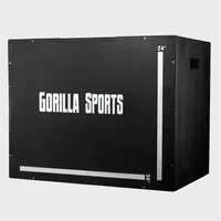 GORILLA SPORTS Plyo-Box Plyobox Schwarz