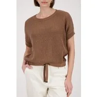 Monari Ajourpullover Pullover Basic Schmuck Regular fit mit Strasssteinen