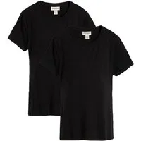 bonprix Umstandsshirt (Packung, 2-tlg) lässige Passform, Kurzarm, mit Stillfunktion