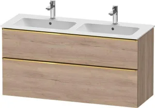 Duravit D-Neo Waschtischunterschrank wandhängend 1280x462x625 Az 1 Ei DE4365034550000